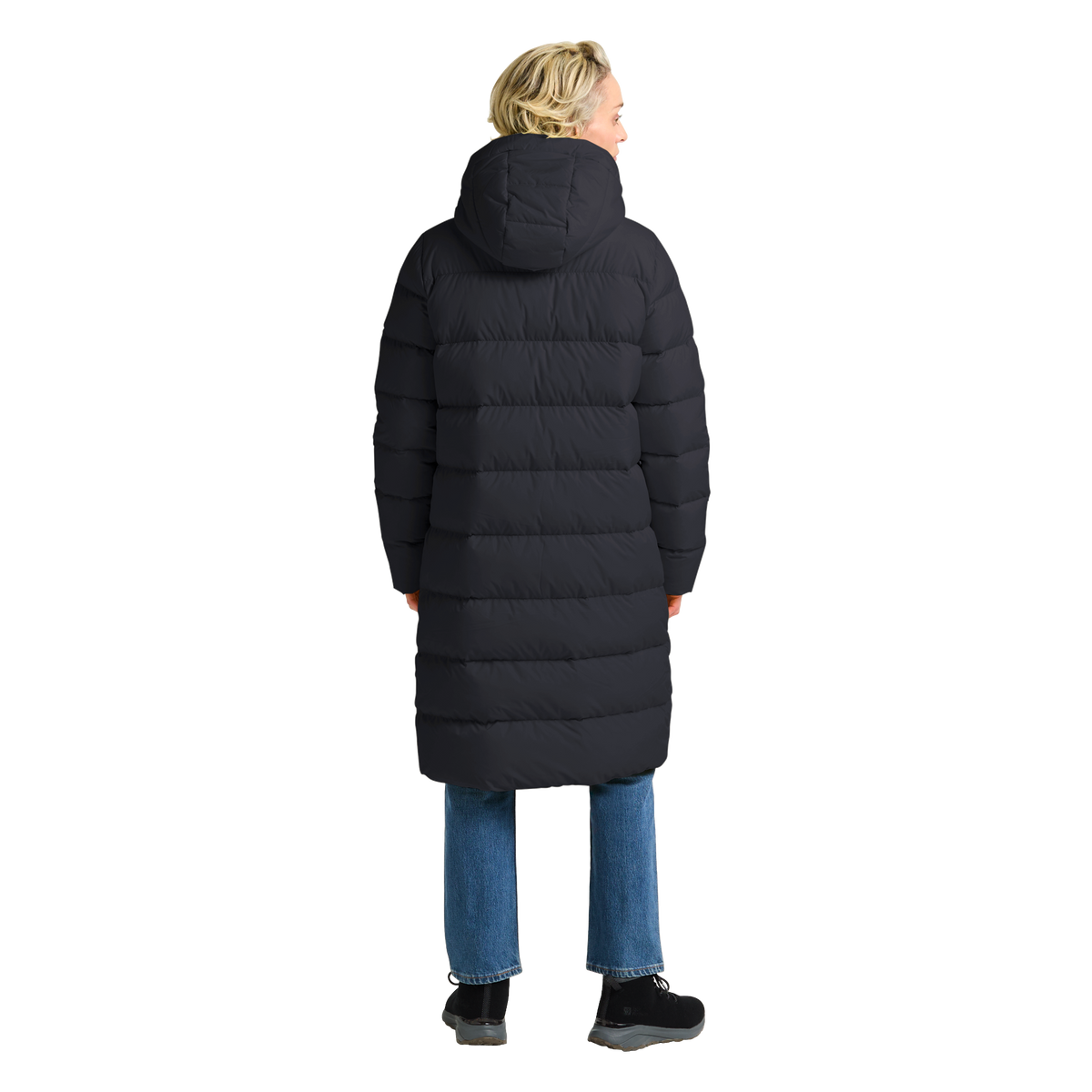 Jack Wolfskin Frozen Palace Coat W RDS on naisten pitkä ja lämmin untuvatakki kylmiin talvipäiviin. Takissa yhdistyvät kevyt 700 cuin ankanuntuvatäyte, tuulenpitävä ja vettähylkivä TEXASHIELD-päällismateriaali sekä käytännölliset säädettävät yksityiskohdat. Hieman pidempi mitoitus suojaa hyvin kylmältä ja tekee takista erinomaisen valinnan talven ulkoiluun, kaupungille ja jokapäiväiseen käyttöön.