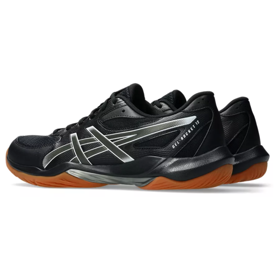 ASICS GEL-ROCKET 12 miesten sisäpelikengät Black Gunmetal musta harmaa
