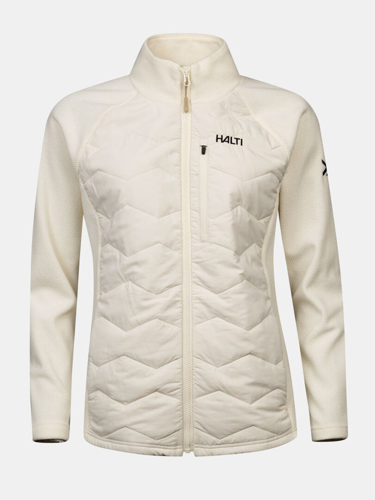 Halti Suomis Hybrid Layer Jacket Women's naisten hybriditakki, tikatut lämpöpaneelit ja vetoketjulliset taskut