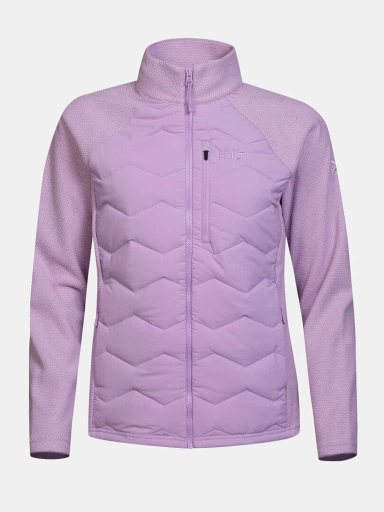Halti Suomis Hybrid Layer Jacket Women's naisten hybriditakki, tikatut lämpöpaneelit ja vetoketjulliset taskut