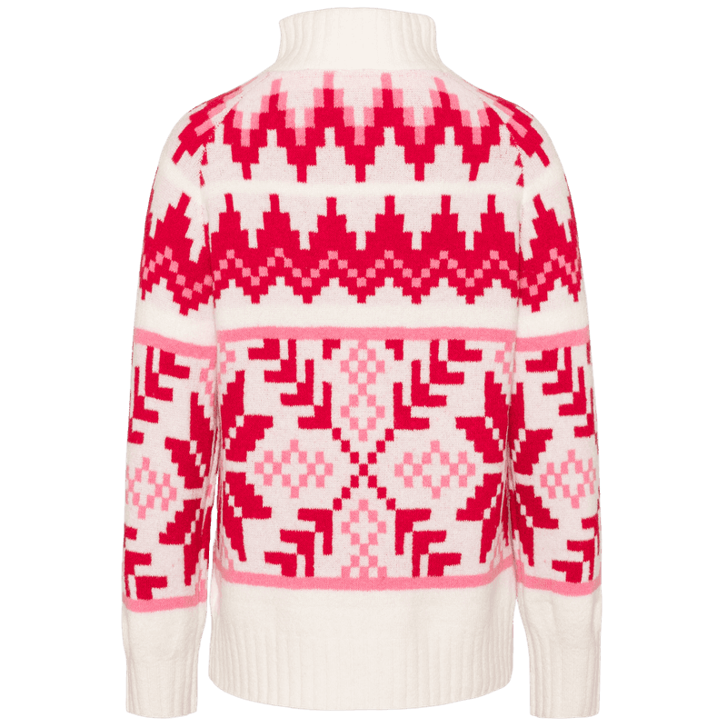 Kari Traa Amelia Knit yhdistää pohjoismaisen tyylin, pehmeän materiaalin ja lämpimän neuloksen tavalla, joka sopii erinomaisesti viileisiin syys ja talvipäiviin. Neuleen kuviointi on saanut inspiraationsa Pohjois Norjan perinteisestä skandinaavisesta neuletyylistä, mikä antaa Amelia Knitille näyttävän ja ajattoman ilmeen.