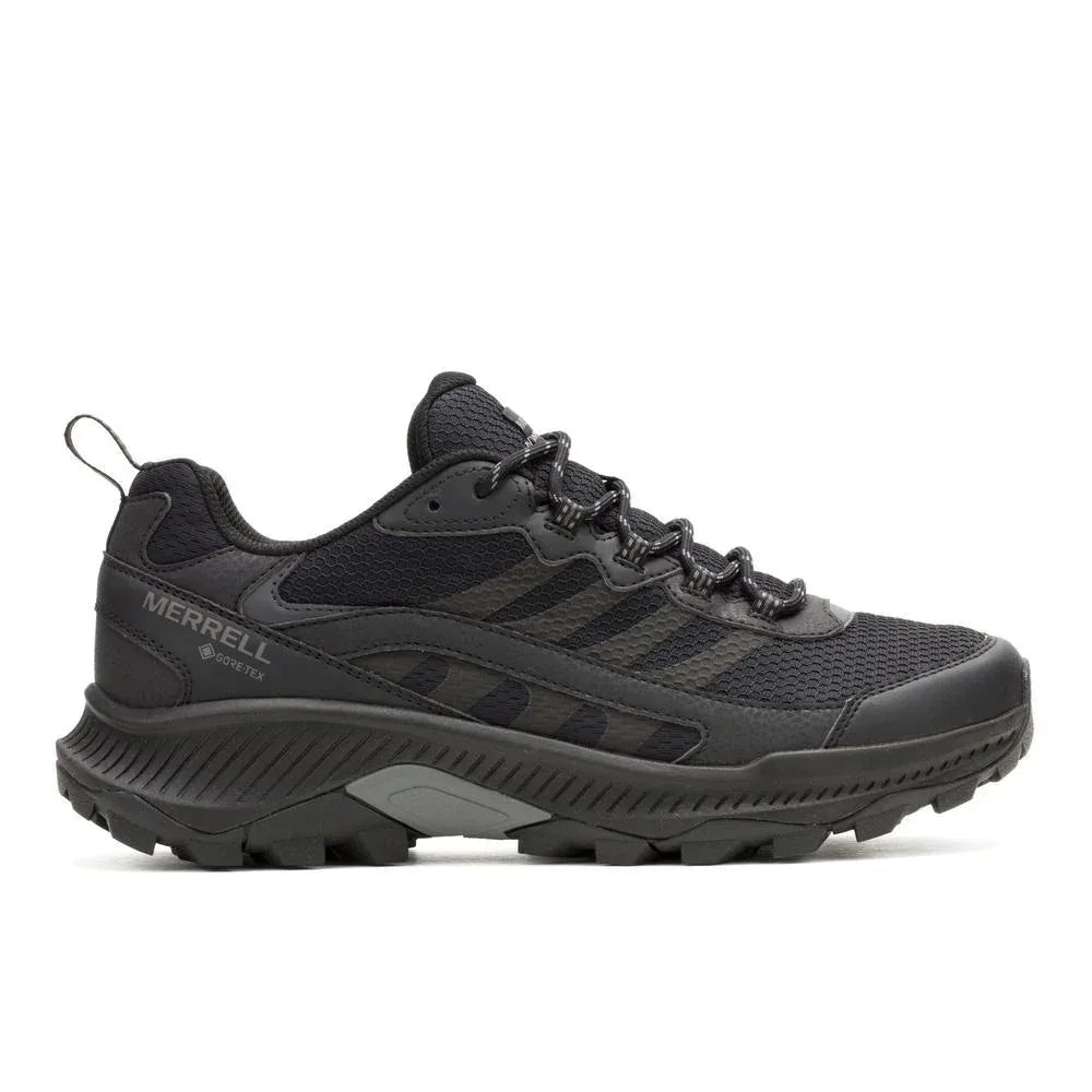 Merrell Speed Strike 2 GTX on kevyt ja monipuolinen miesten kenkä retkeilyyn, ulkoiluun ja aktiiviseen vapaa-aikaan. Vedenpitävä GORE-TEX-kalvo auttaa pitämään jalat kuivina sateisella ja kostealla säällä, samalla kun hengittävä rakenne lisää käyttömukavuutta pidemmilläkin ulkoilureissuilla.