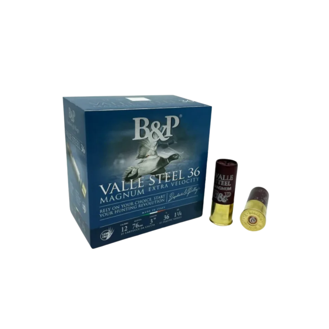 BP Valle Steel 36g mag 12/76 Haulikonpatruuna