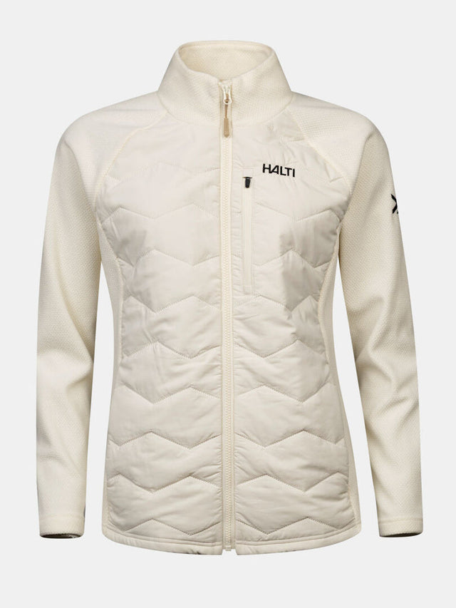 Halti Suomis Hybrid Layer Jacket Women's naisten hybriditakki, tikatut lämpöpaneelit ja vetoketjulliset taskut