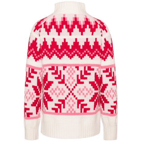 Kari Traa Amelia Knit yhdistää pohjoismaisen tyylin, pehmeän materiaalin ja lämpimän neuloksen tavalla, joka sopii erinomaisesti viileisiin syys ja talvipäiviin. Neuleen kuviointi on saanut inspiraationsa Pohjois Norjan perinteisestä skandinaavisesta neuletyylistä, mikä antaa Amelia Knitille näyttävän ja ajattoman ilmeen.
