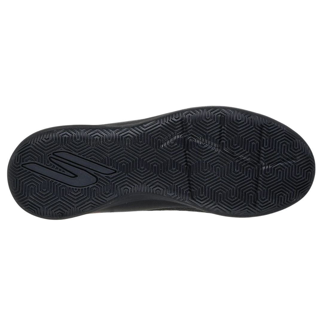 Skechers SKX 2 Jr Youth IC on kevyt ja ketterä lasten jalkapallokenkä, joka on suunniteltu erityisesti sisäpeleihin, futsaliin ja muille tasaisille koville pelialustoille. Kengässä yhdistyvät kevyt rakenne, tarkka pallokosketus ja monisuuntainen pito, joten se sopii junioripelaajalle, joka haluaa hallita palloa nopeasti ja liikkua kentällä vaivattomasti.