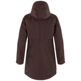 Fjällräven Kiruna Padded Parka W on pitkä ja kevyesti topattu naisten parkatakki kylmiin vuodenaikoihin. Kestävä G-1000 Original -ulkokangas suojaa tuulelta ja hylkii sadetta, kun taas PrimaLoft Black Insulation with P.U.R.E. Technology -keinokuitutäyte tuo lämpöä myös kosteissa olosuhteissa.
