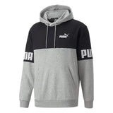 Puma Power Colorblock Hoodie Light Gray Heather - Huppari - Urheilu Pajala